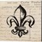 Fleur De Lis by Sabine Berg 14" x 14" Canvas Wall Art (Set of 2)